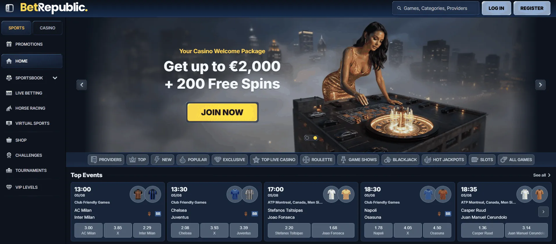 BetRepublic Online Casino Switzerland