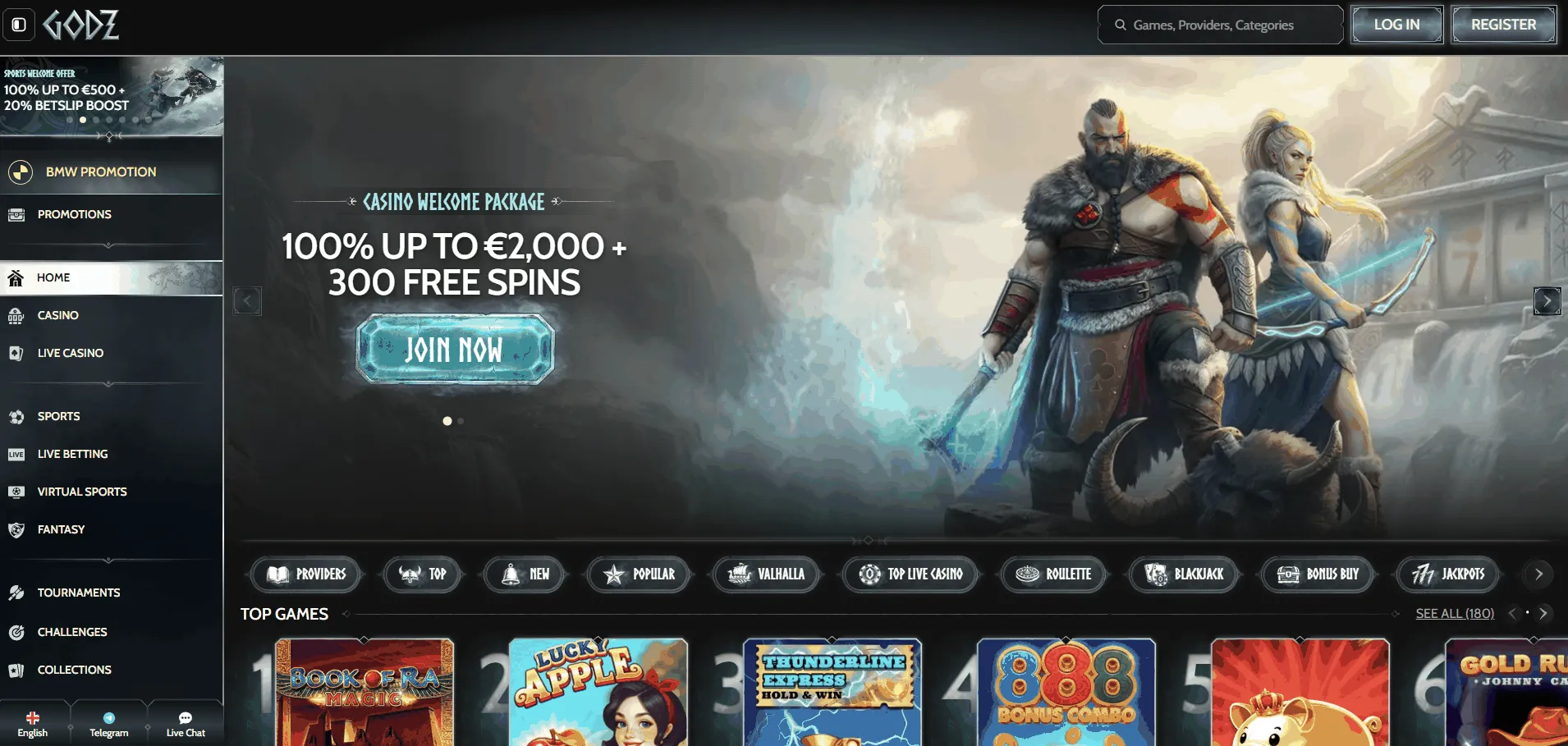 Godz Online Casino Switzerland